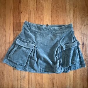 Target Wild Fable corduroy mini cargo skirt size small